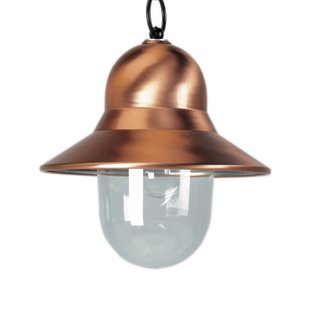 K.S. Verlichting Buiten hanglamp Toscane, koperkleurig, zwarte ophanging