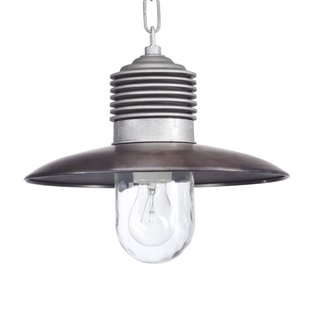 K.S. Verlichting Stoere buiten hanglamp Klaus aluminium/koper