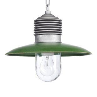 K.S. Verlichting Klassieke buiten hanglamp Ampère aluminium/groen
