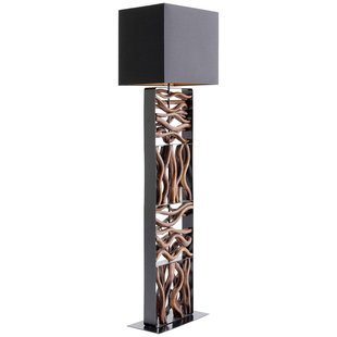 Kare Nature Wave vloerlamp met hout