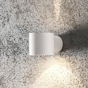Konstsmide Buitenwandlamp Modena Round, rond, wit Konstsmide Buitenwandlamp Modena Round, rond, wit