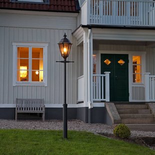 Konstsmide Mastlamp Pallas, zwart