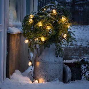 Konstsmide Christmas Lichtketting bier tuin 20 druppels helder amber Konstsmide Christmas Lichtketting bier tuin 20 druppels helder amber