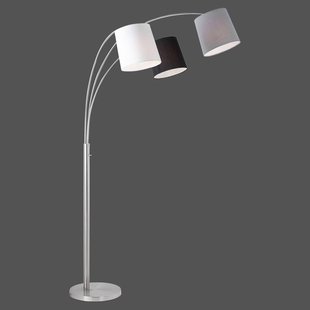 JUST LIGHT. GmbH Vloerlamp Melvin, 3-lamps, zwart/grijs/wit
