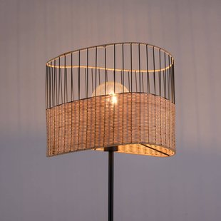 JUST LIGHT. GmbH Vloerlamp Reed van hout en metaal JUST LIGHT. GmbH Vloerlamp Reed van hout en metaal