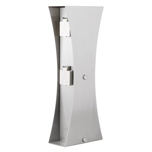 Ledino Stopcontactenblok Connect D4, roestvrij staal