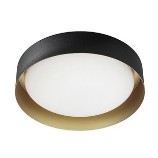 Linea Light LED plafondlamp Crew 2, Ø 33 cm, zwart/goud