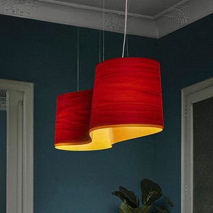 LZF LAMPS LZF New Wave hanglamp, rood/geel