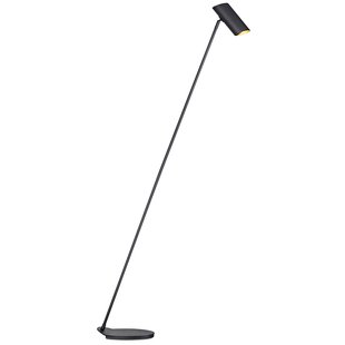 Lucide Hester - sierlijke metalen vloerlamp, zwart