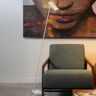 Lucide Hester wit metalen vloerlamp Lucide Hester wit metalen vloerlamp
