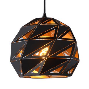 Lucide Hanglamp Malunga, zwart-goud