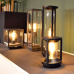 Lucide Cadix gegoten aluminium sokkellamp 50 cm