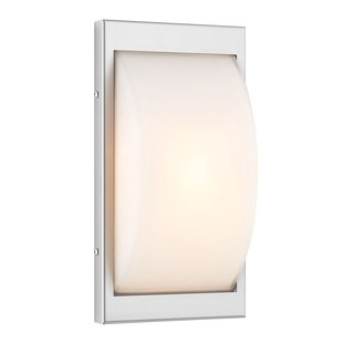 LCD Buitenwandlamp type 068, roestvrij staal, 33 cm hoog, E27