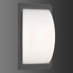 LCD LED buiten wandlamp 053 van roestvrij staal, grafiet