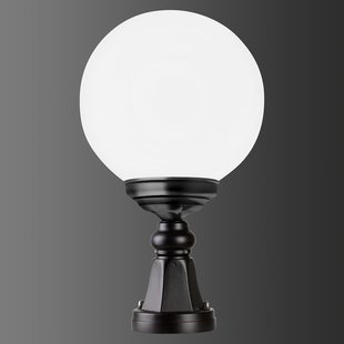 LCD Sokkellamp 1141 met bolkap, zwart/wit