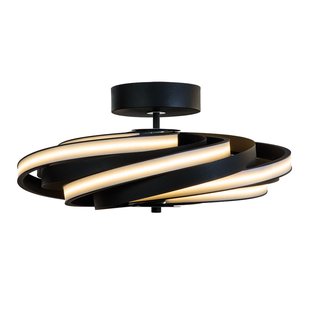 Domiluce LED plafondlamp Zoya in mat zwart