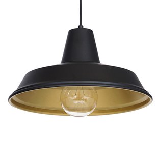 Luminex Hanglamp Class, zwart/goud
