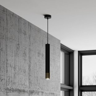 Luminex Nest hanglamp 1-lamp zwart/goud