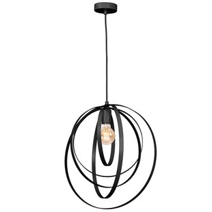 Luminex Hanglamp Ringo, 1-lamp, zwart
