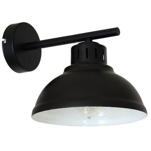 Luminex Wandlamp Sven, zwart, metaal, 1-lamp