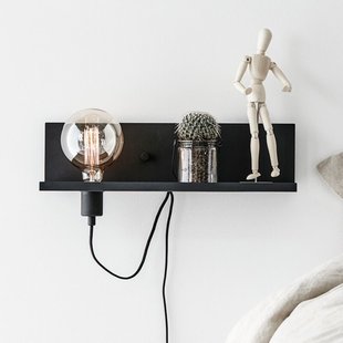 Markslöjd Multi wandlamp, zwart, strijkijzer, USB-oplaadaansluiting Markslöjd Multi wandlamp, zwart, strijkijzer, USB-oplaadaansluiting
