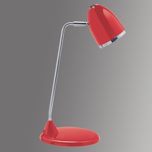 Maul Starlet bureaulamp, rood, hoogte 41 cm, metaal E27