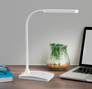 LED bureaulamp MAULpearly, wit, 38 cm, dimbaar, CCT LED bureaulamp MAULpearly, wit, 38 cm, dimbaar, CCT