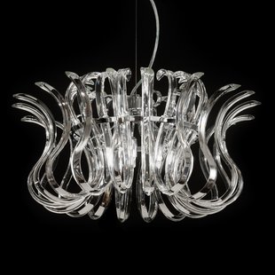 Metallux Doorsnede 50 cm - glazen hanglamp Wave