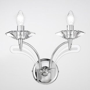 Metallux Wandlamp Icaro 2-lamps chroom