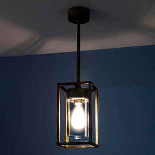 Moretti Luce Hanglamp Cubic³ 3368 messing antiek/helder