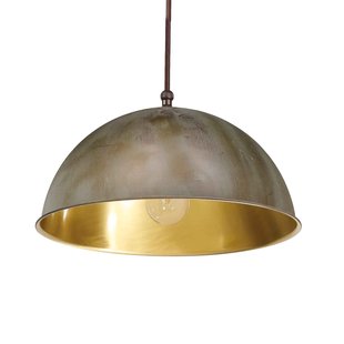 Moretti Luce Hanglamp Circle goud / messing antiek, Ø20cm