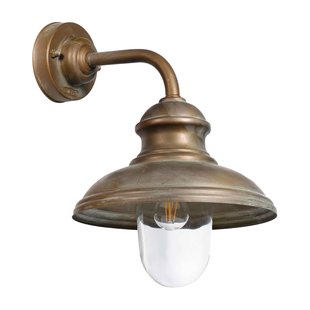 Moretti Luce Buitenwandlamp Mill 1595 messing antiek/helder