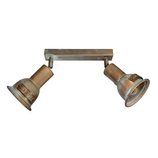 Moretti Luce Plafondlamp Azali 1548.E27 2-lamps messing antiek