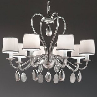 Masiero 8-lamps kroonluchter Anouk zilver Masiero 8-lamps kroonluchter Anouk zilver