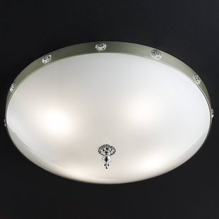 Masiero Glas-plafondlamp Elegantia in chroom