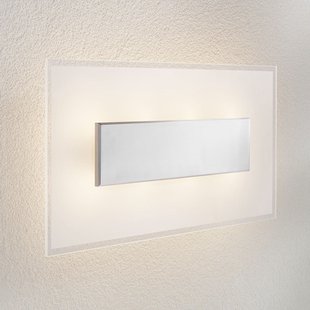 Quitani LED wandlamp Lole, aluminium, 59 x 29 cm, glas
