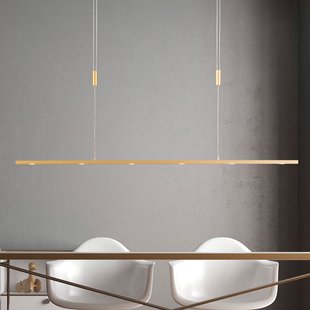 Quitani LED hanglamp Tolu, lengte 119 cm, messing Quitani LED hanglamp Tolu, lengte 119 cm, messing
