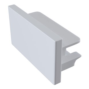 Maytoni Eindkap Track, 1-fase-rail, wit