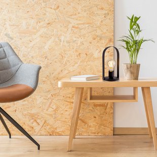 Näve Tafellamp Faro van metaal, zwart