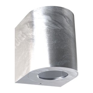 Nordlux LED buitenwandlamp Canto 2, 10 cm, verzinkt