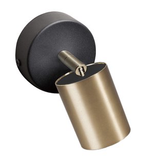 Nowodvorski Lighting Wandspot Eye Spot 1-lamp, zwart/messing Nowodvorski Lighting Wandspot Eye Spot 1-lamp, zwart/messing