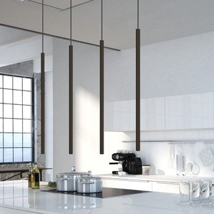 Nowodvorski Lighting Hanglamp Laser, 1-lamp, zwart, kap 75 cm