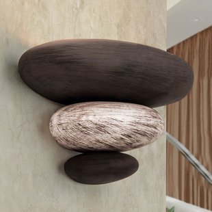 ORION Steenimitatie: de beige-bruine wandlamp LITICA ORION Steenimitatie: de beige-bruine wandlamp LITICA