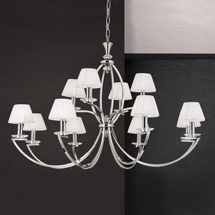 ORION Avala - prachtige kroonluchter in nikkel en wit