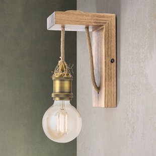 ORION Wandlamp Bassena van licht echt hout ORION Wandlamp Bassena van licht echt hout