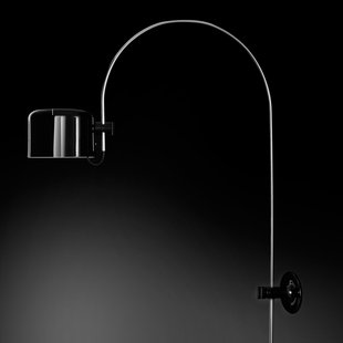 Oluce Coupé - Wandlamp met bogen in zwart Oluce Coupé - Wandlamp met bogen in zwart