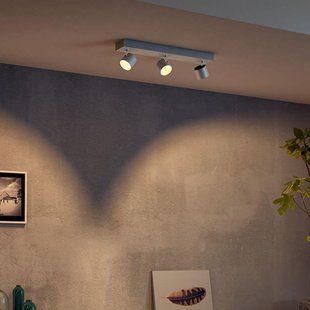 Philips Drievoudige LED spot Ster, warmglow, wit