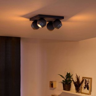 Philips Hue Buckram 4-lamps dimschakelaar zwart