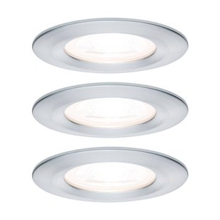 Paulmann 3-set spot Nova rond, IP44, dimb., alu Paulmann 3-set spot Nova rond, IP44, dimb., alu