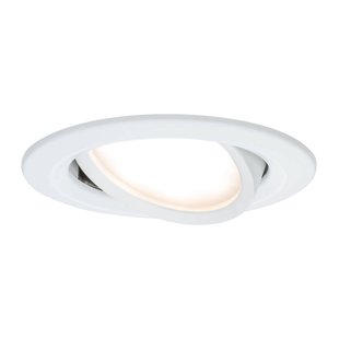 Paulmann spot Nova Coin rond, kantelbaar, wit